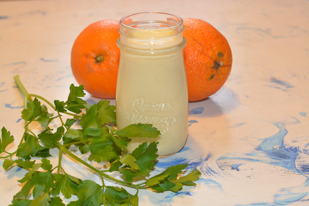 Cremiges Orangen - Senf Salatdressing • Renates Küche