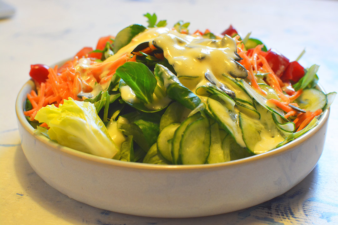 Cremiges Orangen - Senf Salatdressing • Renates Küche