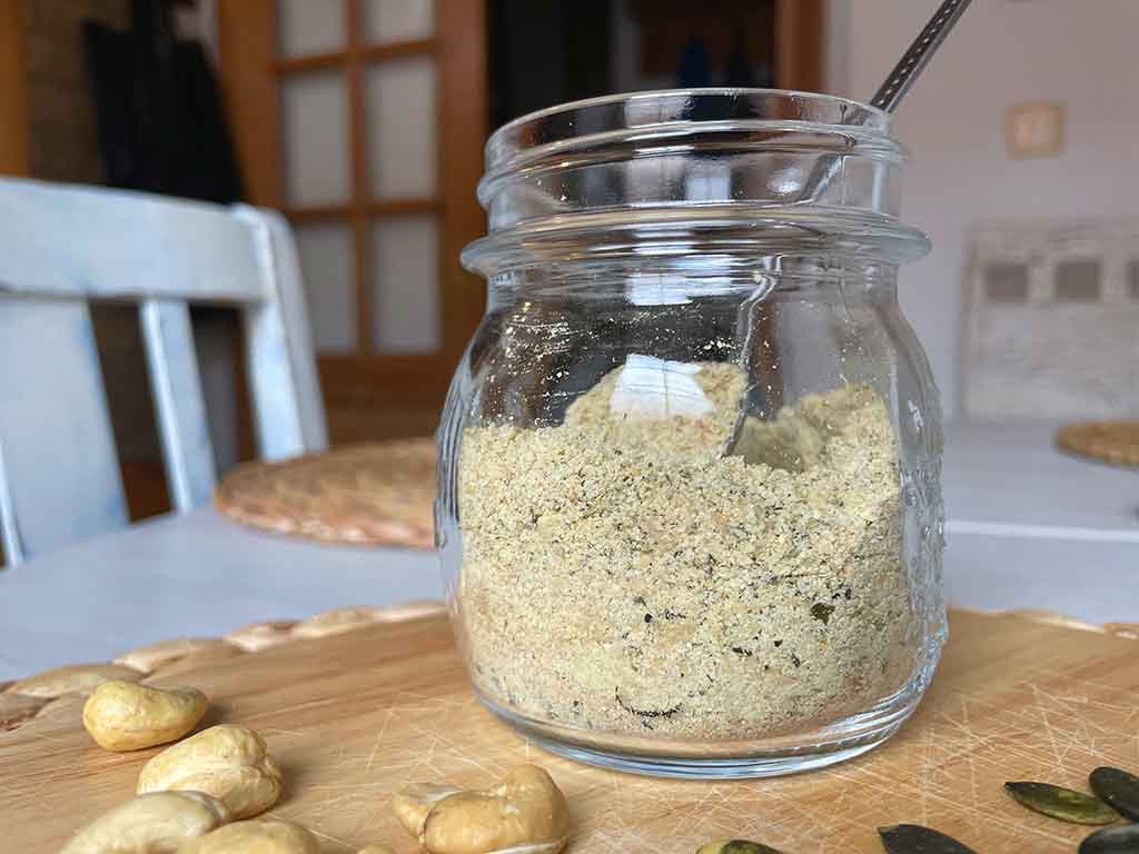 Kürbis – Cashew Parmesan